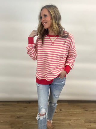 Have Your Fun Striped Pullover