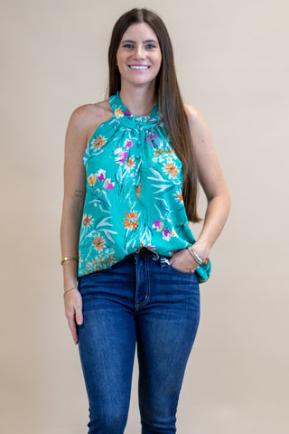 All The Fun Floral Tank