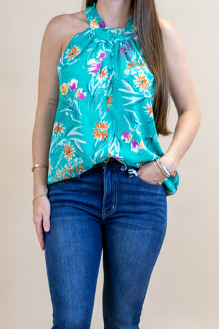 All The Fun Floral Tank