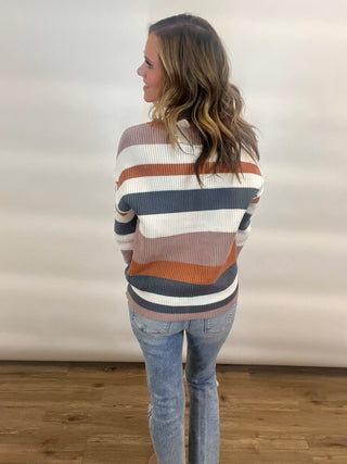 Ruth Striped Knitted Sweater