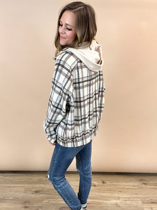 Living Easy Plaid Shacket