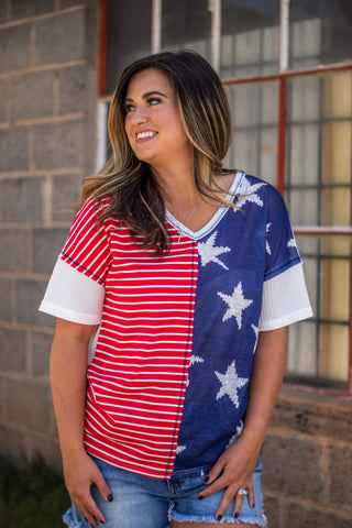 Stars & Stripes Knit Top