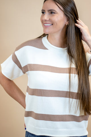 Right On Time Striped Top