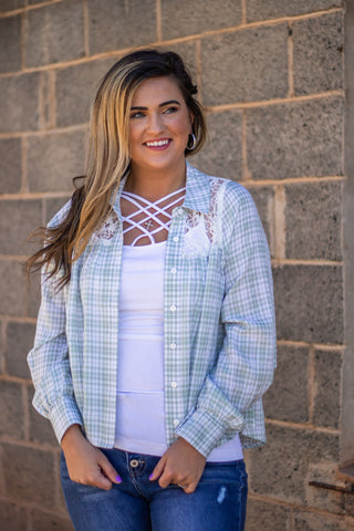 New Experiences Plaid Top