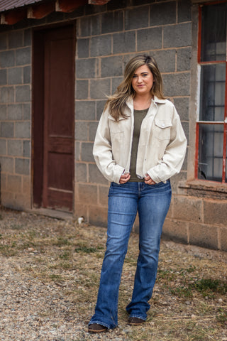 Ellis Corduroy Jacket- Oatmeal